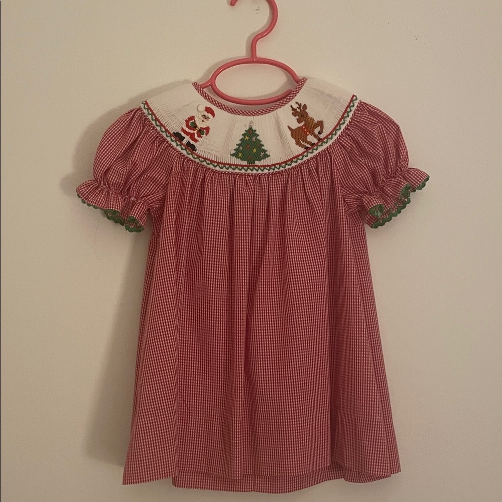 Velani Classics Smocked Christmas Dress